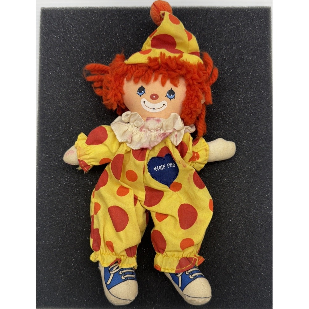 Vintage‎ 1978 Knickerbocker Clown Half Pint Doll Toy